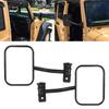 Car Square Rearview Mirror Replacement Side A Pillar Column Car Accessory Fit for Jeep Wrangler