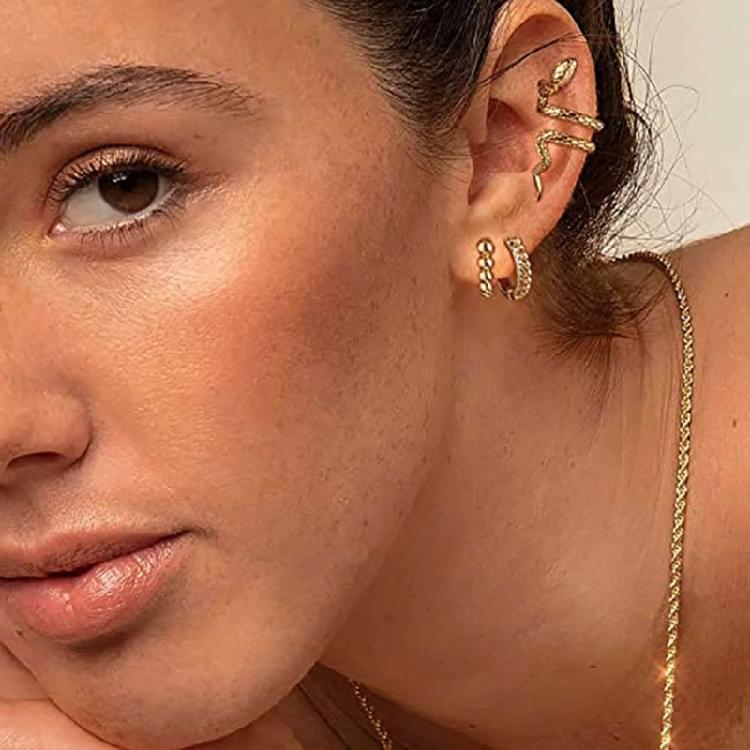 Climber Crawler Snake Clip On Wrap Earring Ear Cuff Earrings For Women Party