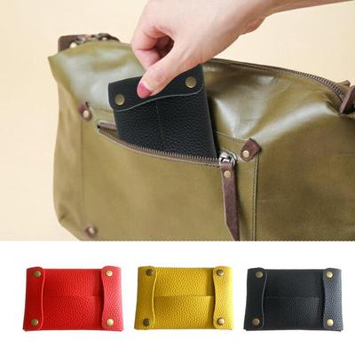 Taschentuchbeutel Wiederverwendbarer Weicher Taschentuchhalter Aufbewahrungsbeutel für Taschentücher Papier PU Leder Etui Hygienebeutel für Badezimmer Kleine Gegenstände