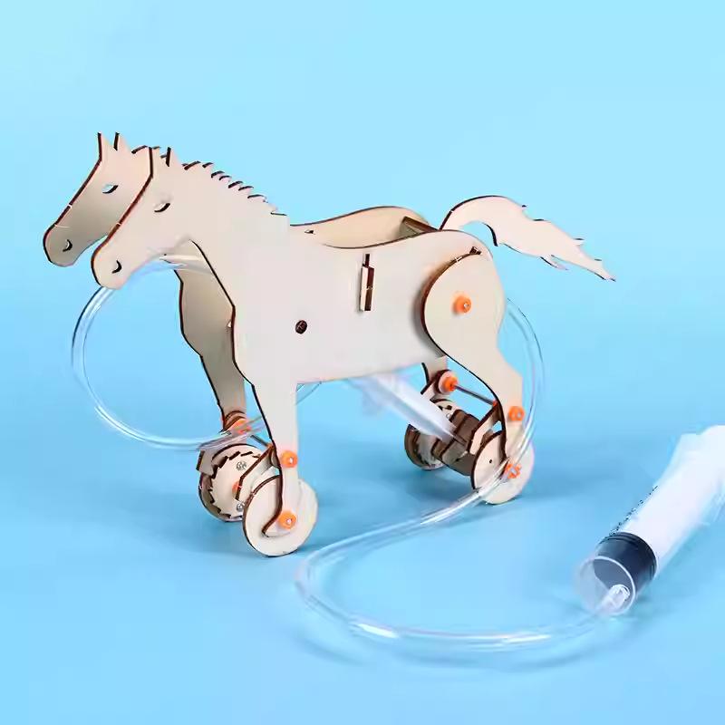 Hydraulic Mechanical Horse Piston DIY Experiment Kit for Children Other