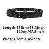 Hot sale  Men's Double Row Needle Buckle Woven Belt Women's Leisure Sports Outdoor Work