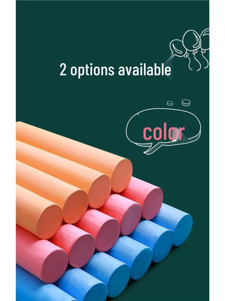 Extra Large Dustless Colored Chalk for Children's Drawing Boards
