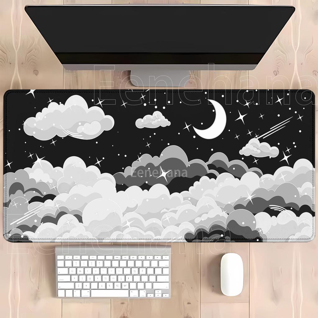 HD Printing Cloud Gamer XXL Mousepad Keyboard Rug Landscape Pc Large Mouse Pad Natural Rubber office overlock xmm Desk Mat