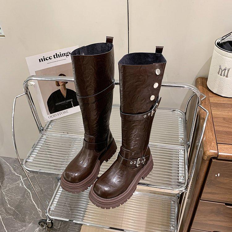 2024 New Female Shoes Luxury Designer Ladies Fashion Summer Leather Brand Women's Shoe Summer Boots Women Fash Botas Mujer