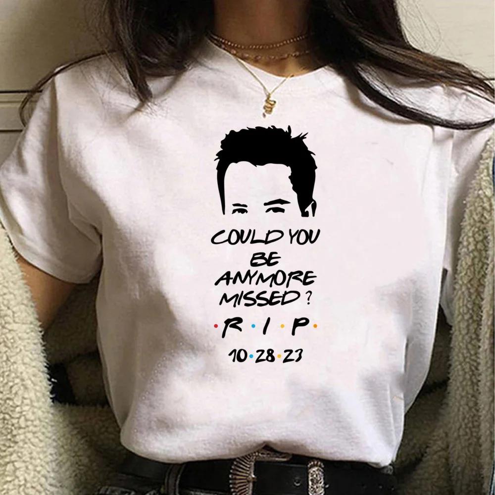 Женская футболка с Чендлером Бингом, женские футболки в стиле манга, женская одежда в стиле манга-комиксов 4XL