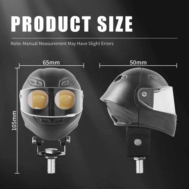 Aluminum Motorcycle LED Headlight White High low beam Projector Lens ATV Scooter Driving Lamp Fog Light Auxiliary Spotlight Lamp