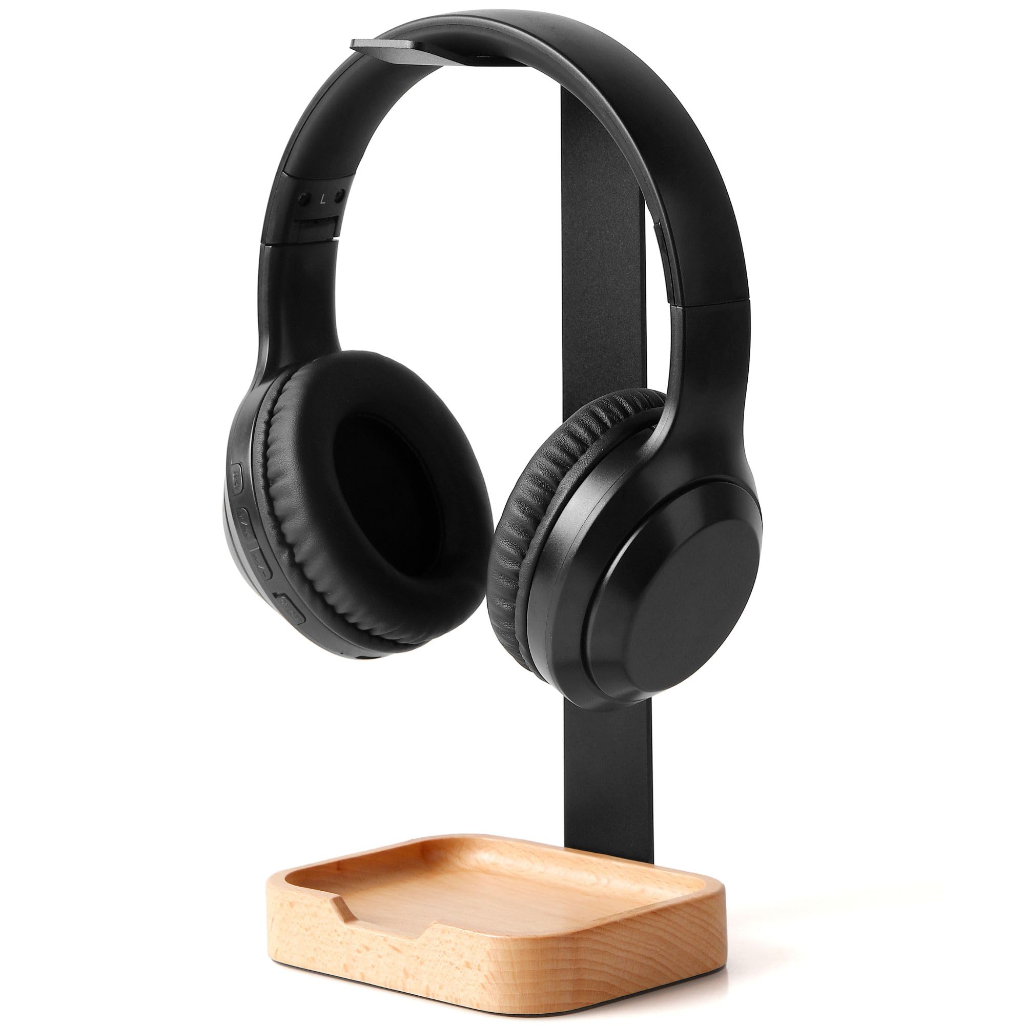 

CLYNAN Headphone Stand, Wooden Desk Headset Stand, Small Size, CL0002