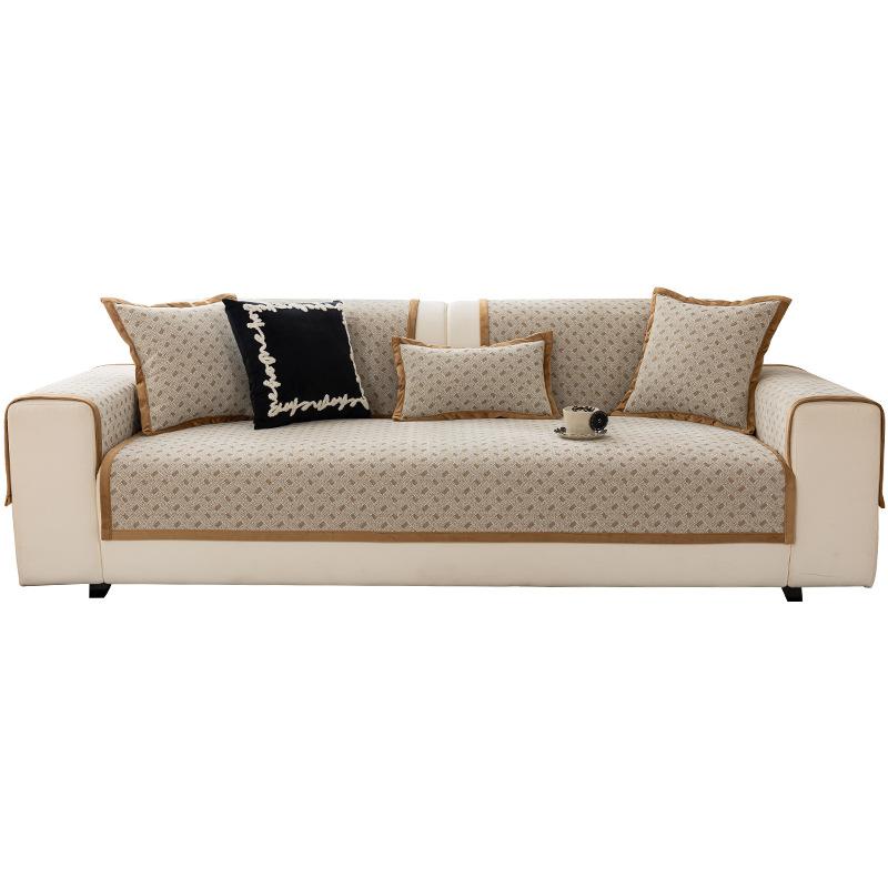 Chenier Plaid Sofa Cushion Universal In All Seasons New Seat Cushion Light Luxury High-End Sofa Cover