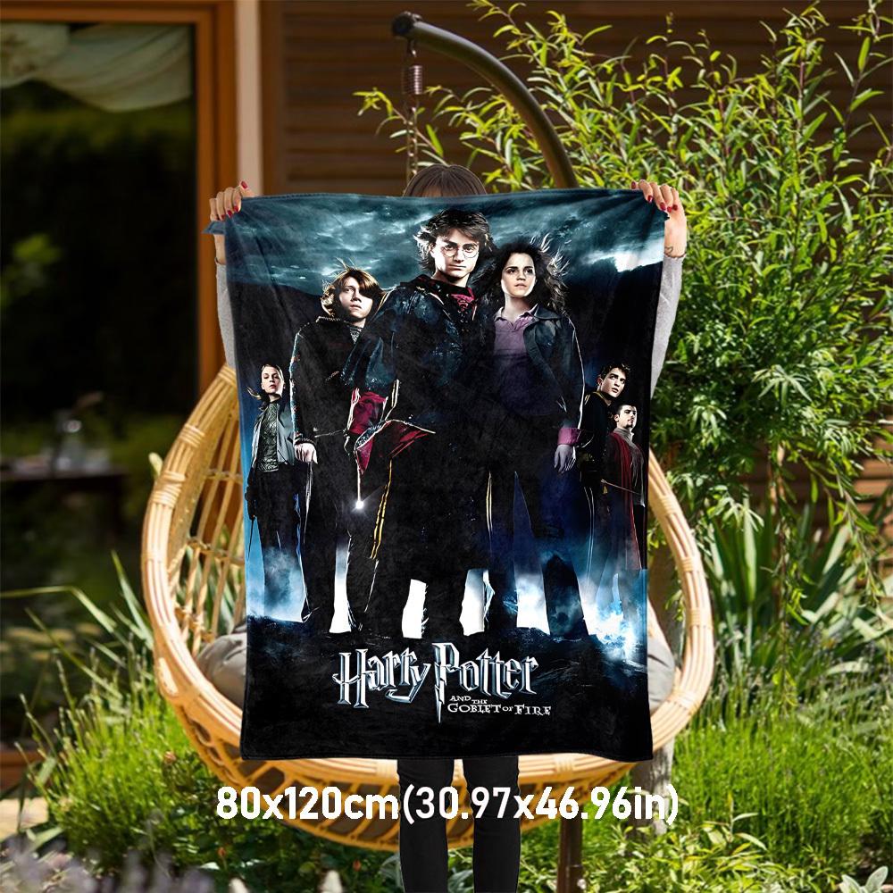 1ks Harry Potter Kalich Oheň Venkovní Flanelovádeka Na Všechny Roční Období Měkké Teplo,Domácí Dekorace 1031223