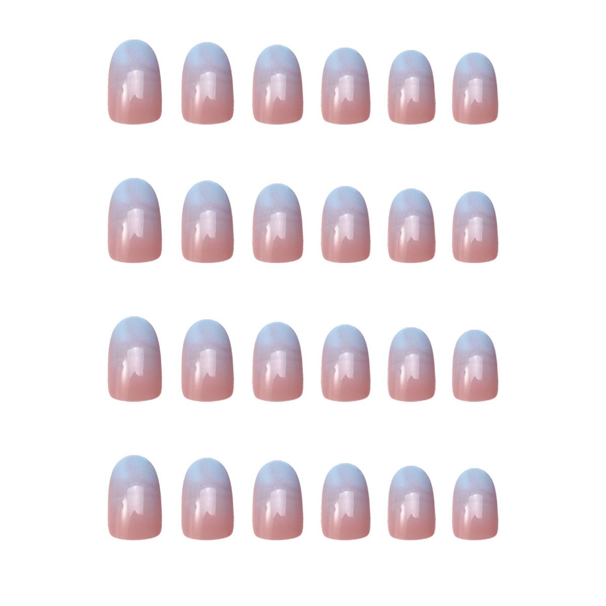 

Ношение накладных ногтей с ощущением высокого класса, градиентный стиль чистой страсти, стиль ношения, накладные ногти средней и длинной длины, съемные накладные ногти 120 piece box бездна