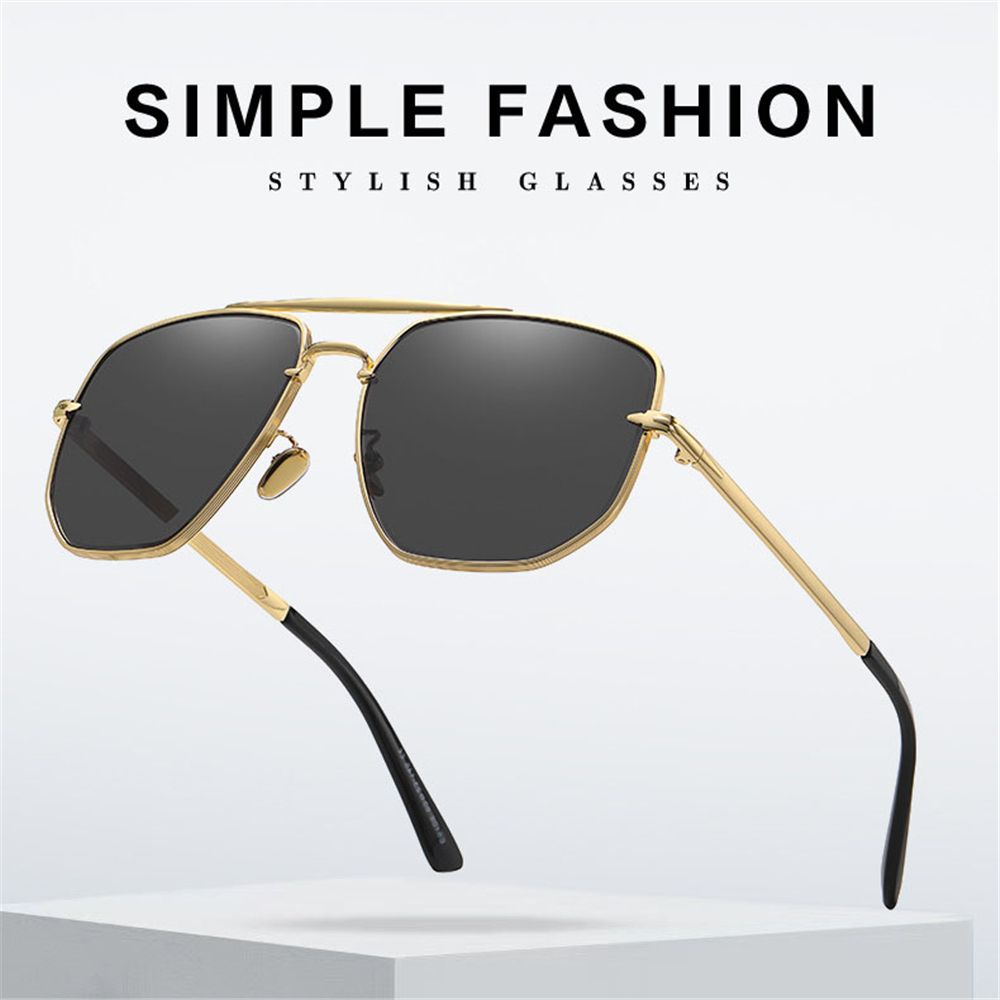 UV400 Protection Driving Sun Glasses Oversized Men's Shades Polygon Sunglasses Sunglasses for Men Sun Glasses