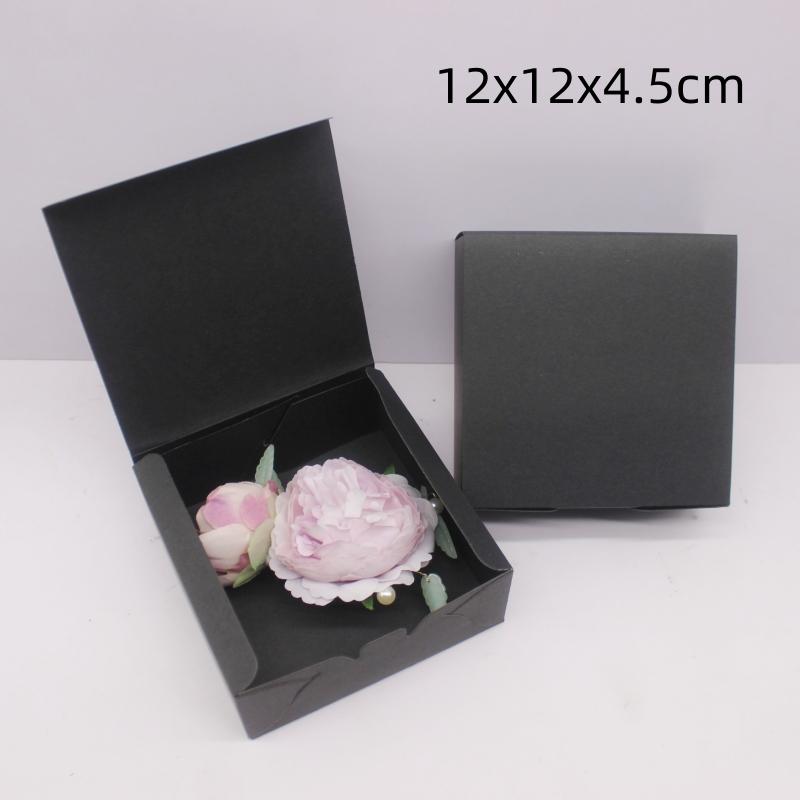10pcs 13.5x5x3.7cm 12x12x4.5cm white/leather/black gift box, candy gift packaging box