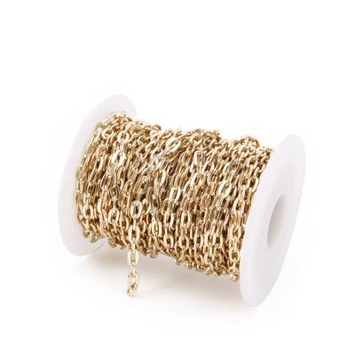 Jewelry Chain Simple Elegant Accessories Strip for DIY Jewelry Bracelet Necklace Clothing Bag407 Golden