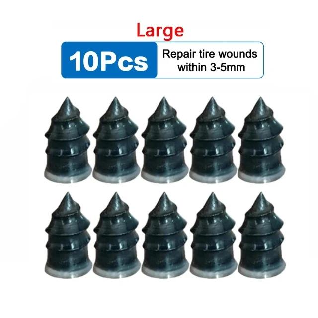 Car Motorcycle Vacuum Tyre Repair Nails Truck Scooter Bike Tire Puncture Repair Tubeless Tools Rubber Metal Accessories
