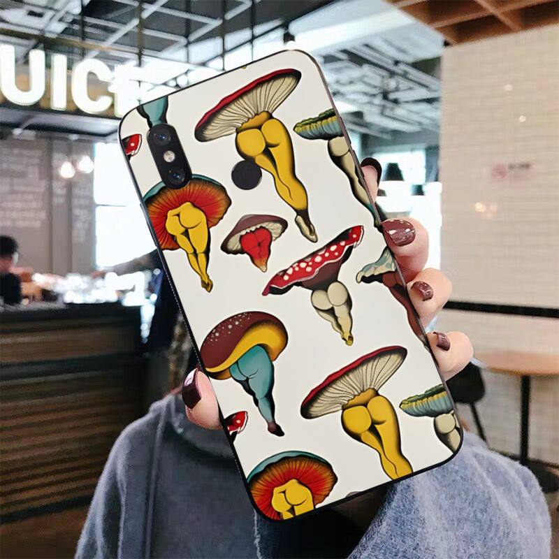 Mushroom Cute  Phone Case for Xiaomi Mi 5 6 8 9 10 Lite Pro SE Mix 2s 3 F1 Max2 3