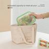 Fashion Large Capacity Lunch Box Storage Bag with Pocket Insulated Quilted Food Handbag Thermal Insulation Bag