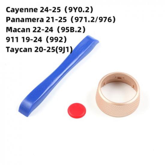 1x Colorful ABS Car Steering Wheel SC Knob Upgrade Change For Porsche 718 Macan