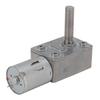 DC Gear Motor Micro High Torsion Speed Reduction Turbine Electric Self Locking Reversible Worm Gearbox 12V M8x33mm