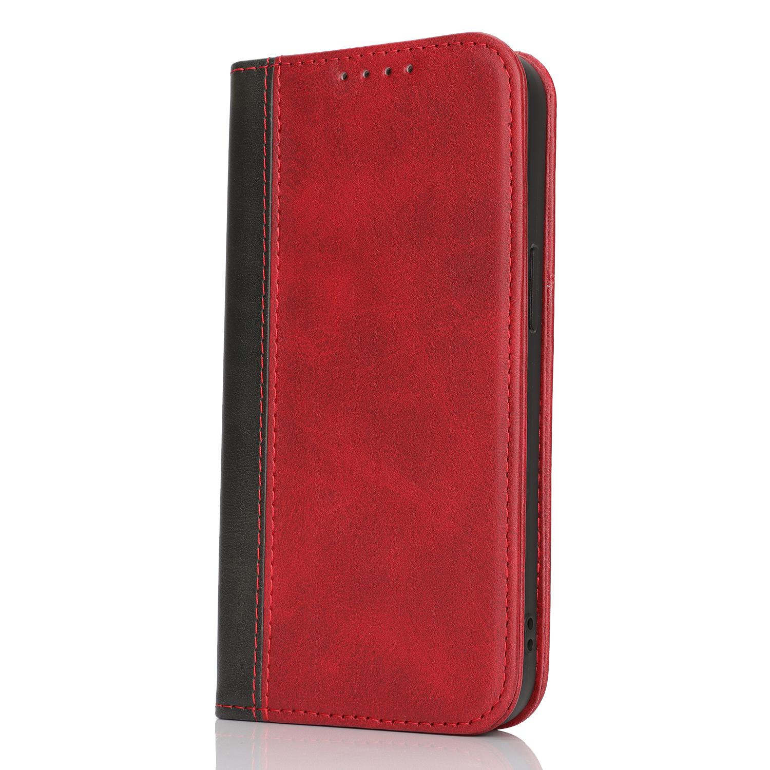 

Модный чехол-книжка для iPhone 16 16plus 16pro 1pro max 16e из кожи с телячьим принтом в стиле колор-блок, с сильным магнитным замком iPhone 16