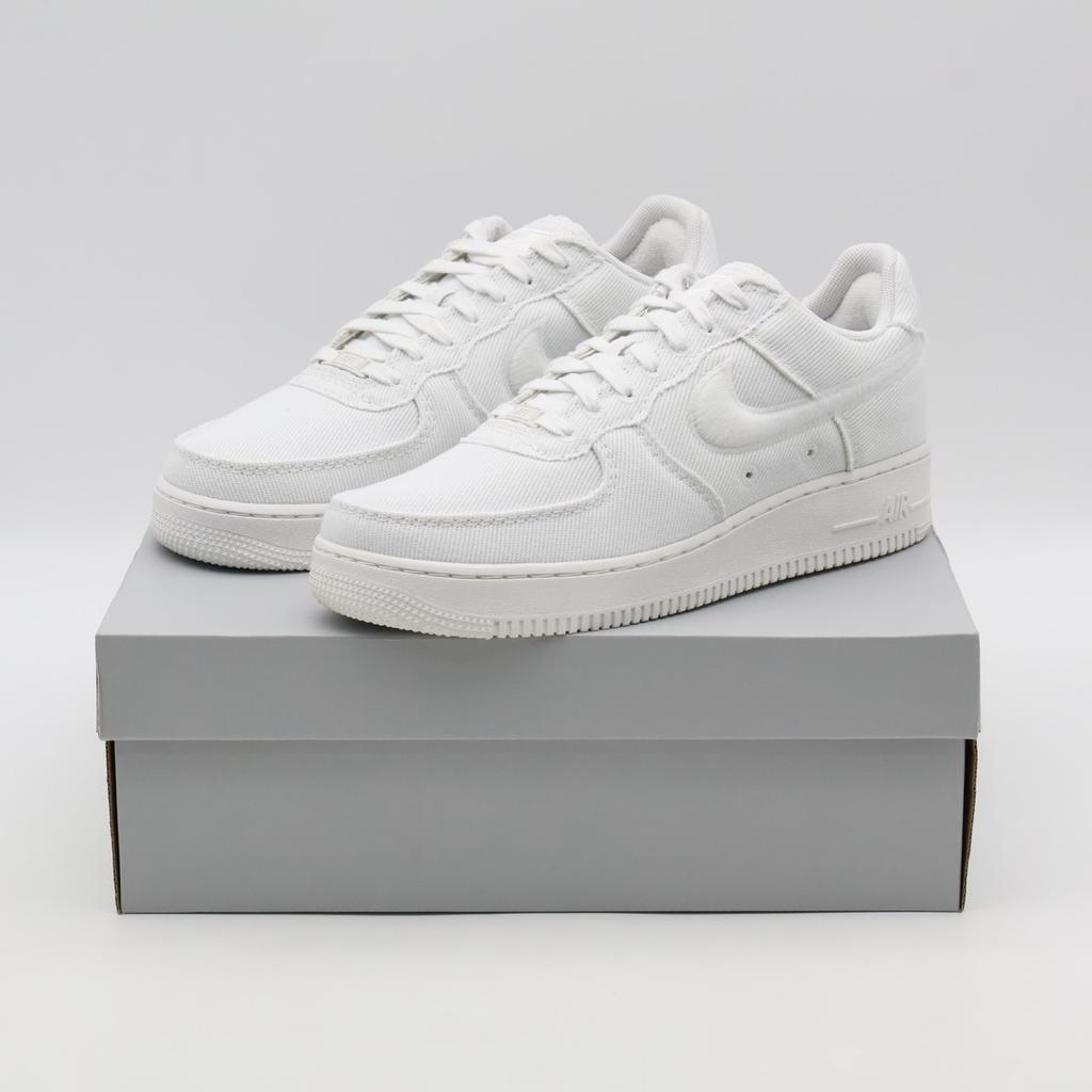 HV1204-100 Nike Air Force 1 Low Canvas Triple White (Mannen)