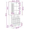 2 Piece Cabinet Set 66 x 34.5 x 90 cm Engineered Wood