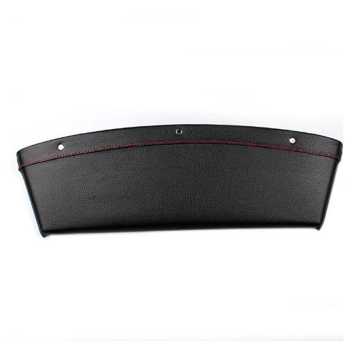 Car Front Seat Gap Filler Car Interior Accessories Portable Storage Box With Cup Holder PU Leather Console Side Gap Universal