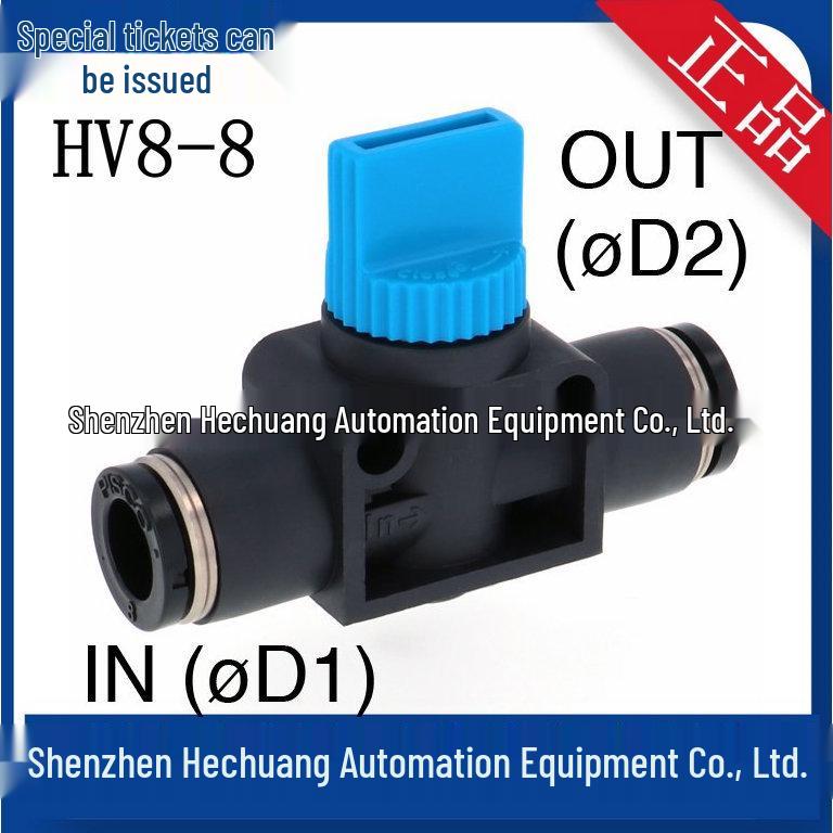 HV Series PISCO Manual Valves (Models: HV4-4, HV6-6, HV8-8, HV10-10, HV12-12) - Commonly Stocked Items