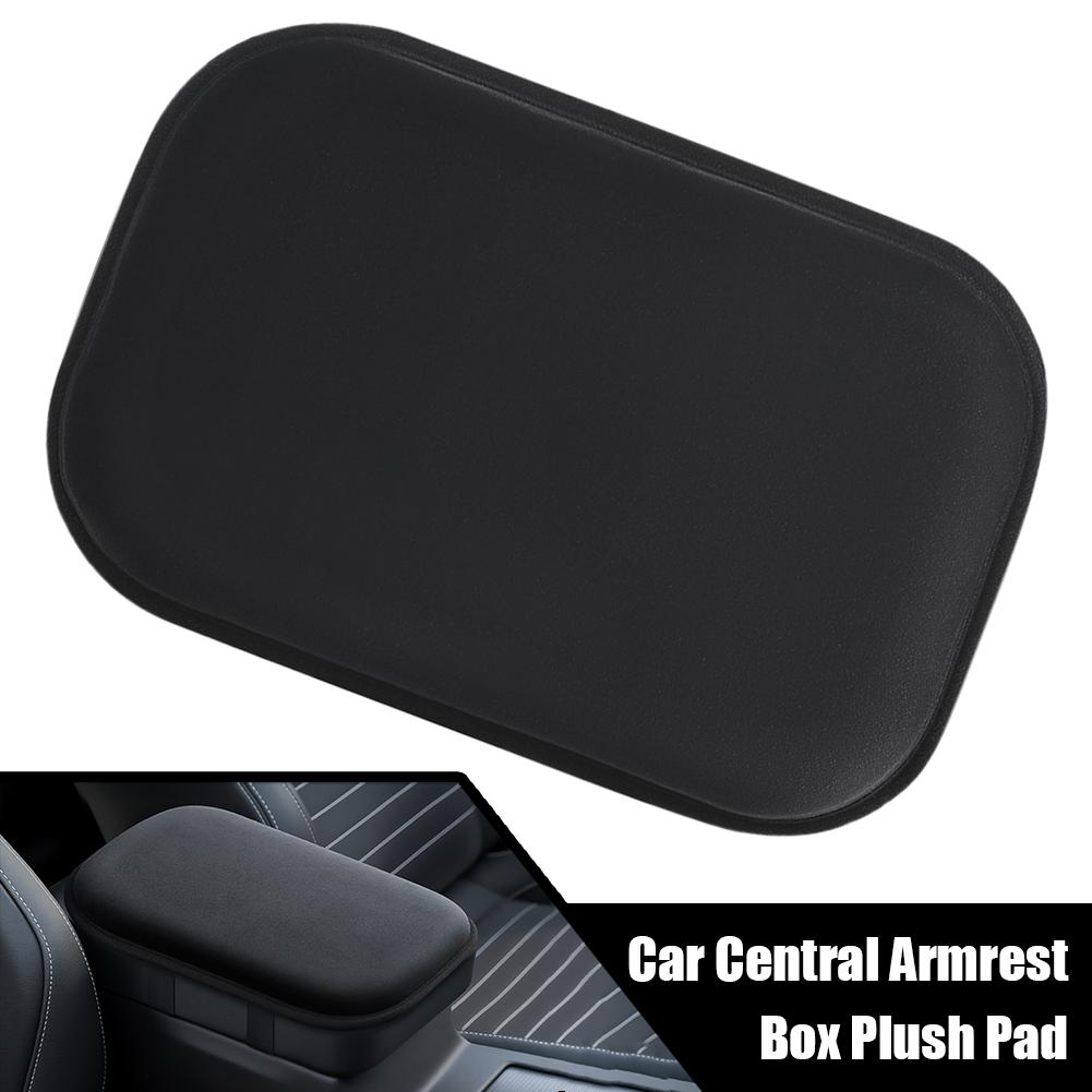Car Central Armrest Box Plush Pad Cushion Cover Leather Console Cushion Box Armrest Console Accessory Seat Center Pad Car C H5F9