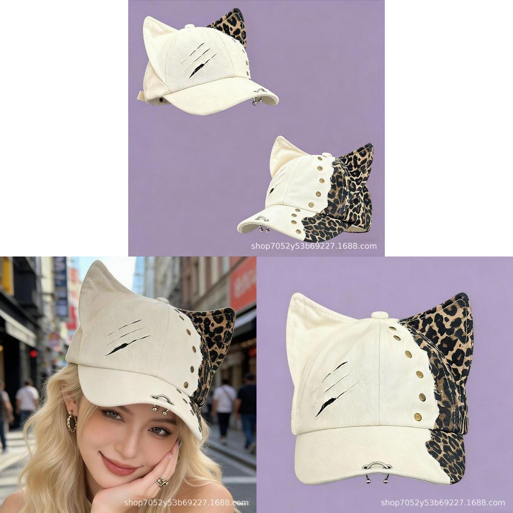 Cotton Baseball Cap With Rose Embroidery For Spring And Fall Sun Protection