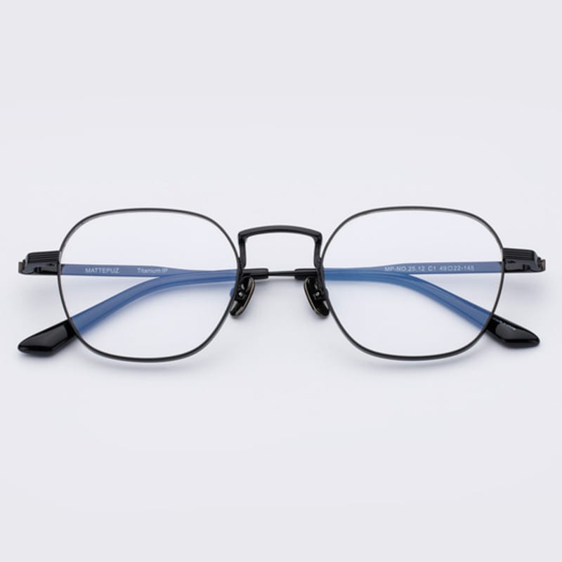 

MATTEPUZ MP-12 Titanium Glasses BLACK FREE