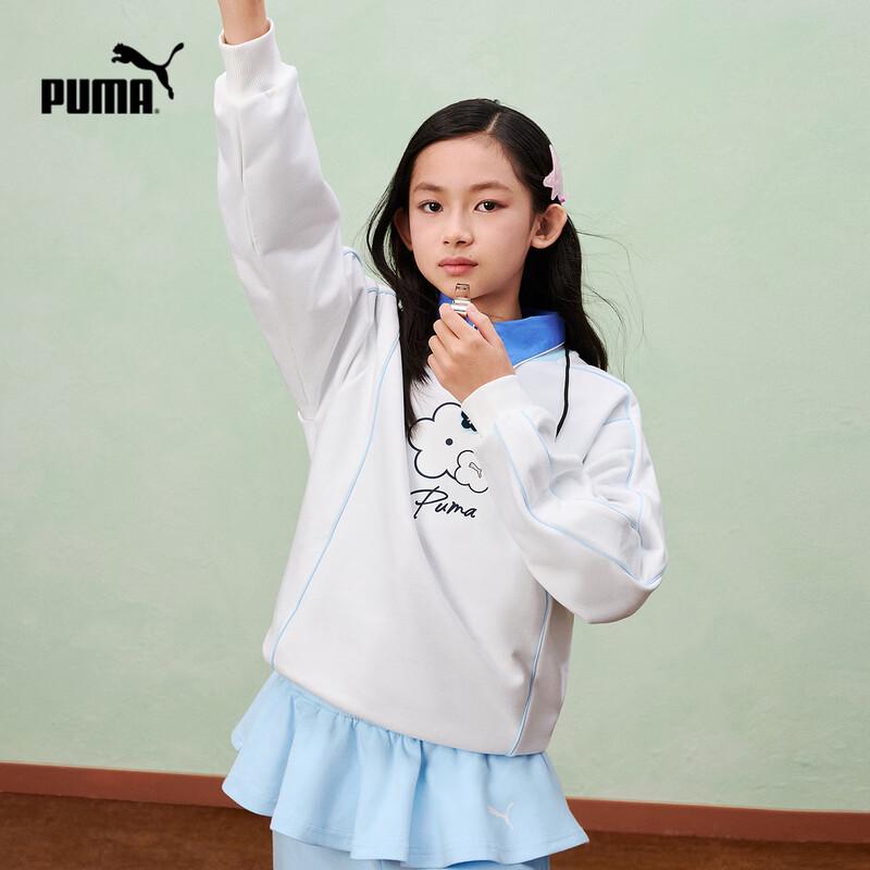 

PUMA Girls 2026 Spring Long-Sleeve Crewneck Sweatshirt 120cm