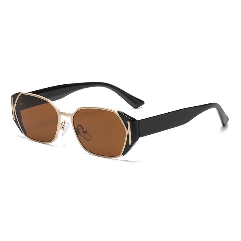 Luxury Metal Retro Cat-eye Sunglasses Comfortable Durable Beach Travel Sun Protection Shades