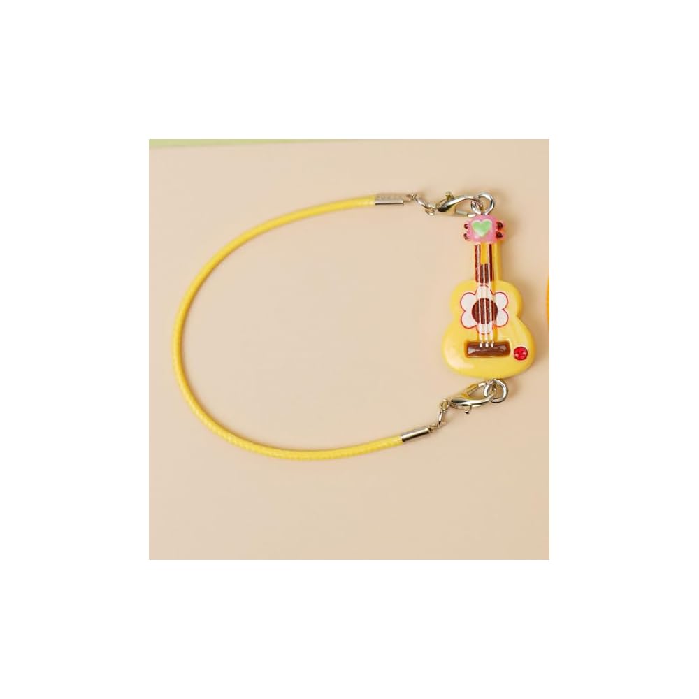 

Labubu Barbie Miniature Guitar Accessory for Plush Toys 10-20cm Dollhouse Decoration Yellow