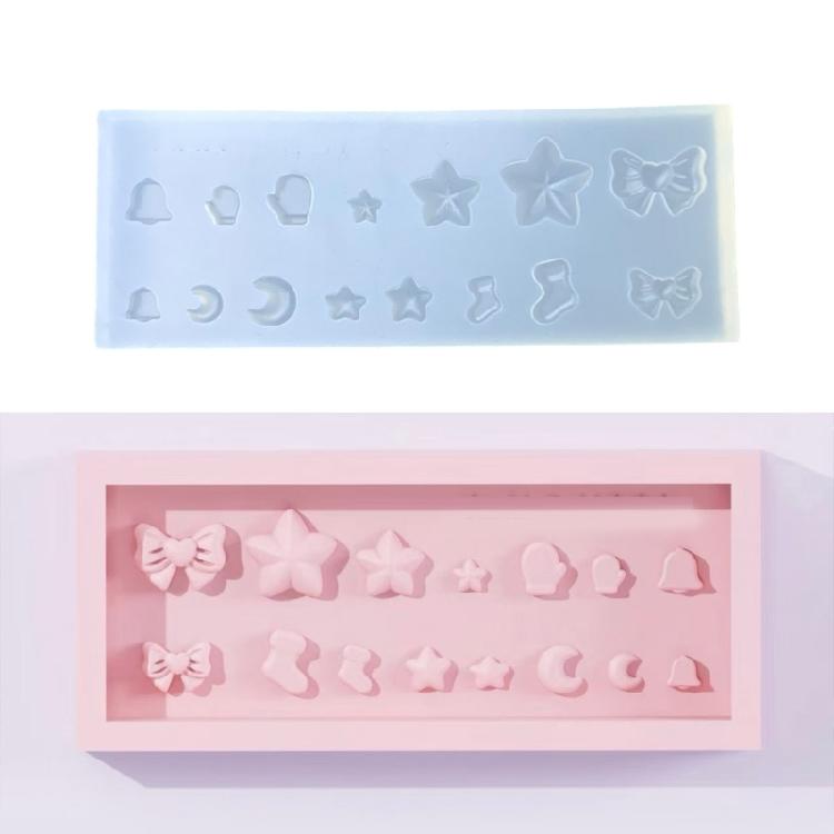 Easy Release Silicone Moon Star Mold for Handmade Resin Jewelry Candle Making Accessories and Decorative Crafts