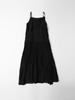 STAY WITH ME Crinkle Flare Slip Dress_Black