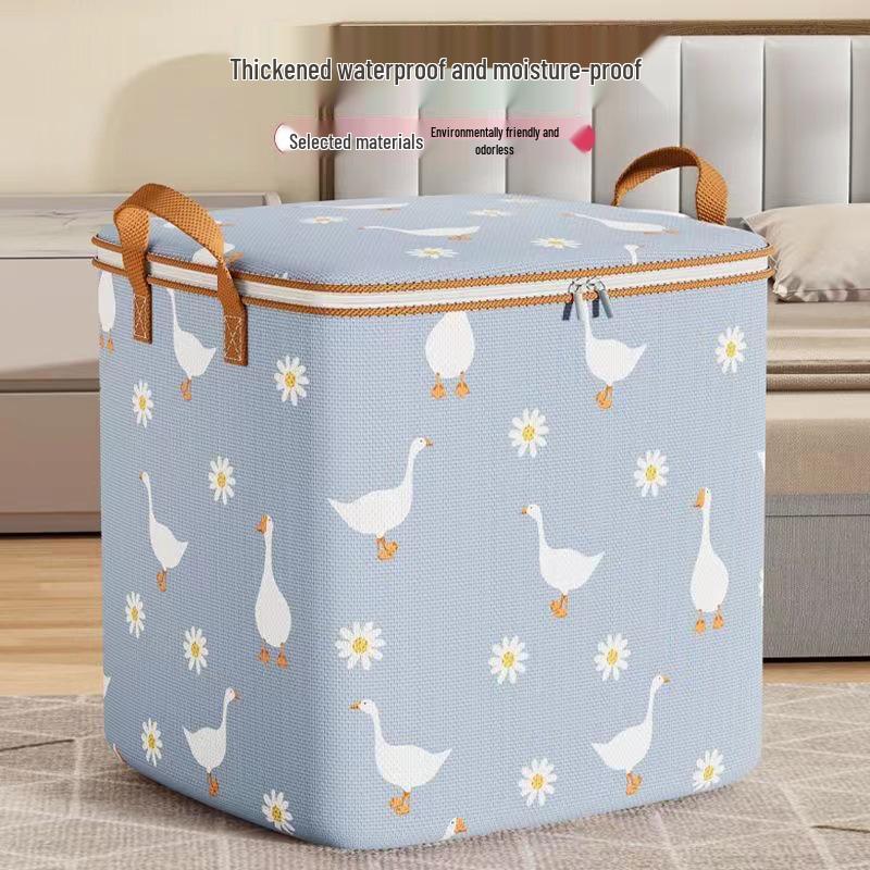 Non-Woven Large Storage Bag for Clothes, Quilts, and Toys with Handles