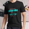Neues Shirt Erste Mal Oma Lass Die Verwöhnen Aktiv Logo T-Shirt Lustig Größe S - 5XL
