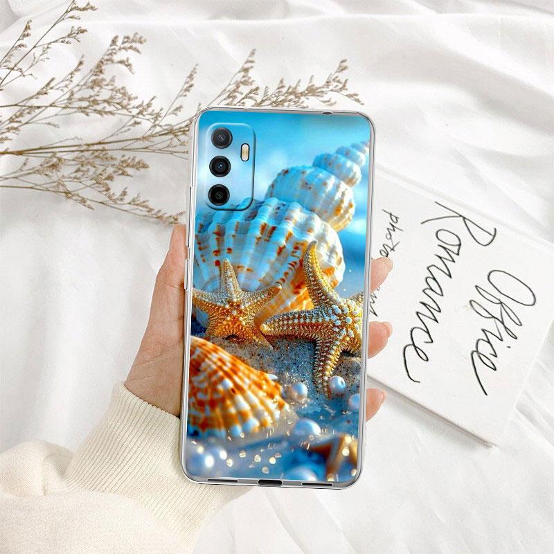 IK25 Conch Starfish Phone Case for Motorola Moto E13 E15 E20 E22 E22I E22S E30 E32 E40 E7 E7I G Plus Power Play Stylus G22 G14