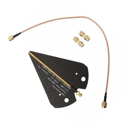 1pc HT5 Upgraded 1300MHz-10GHz UWB Log-Periodic Antenna Linear Polarized Directional Antenna For 2.4GHZ/5.8GHZ VTX Connector