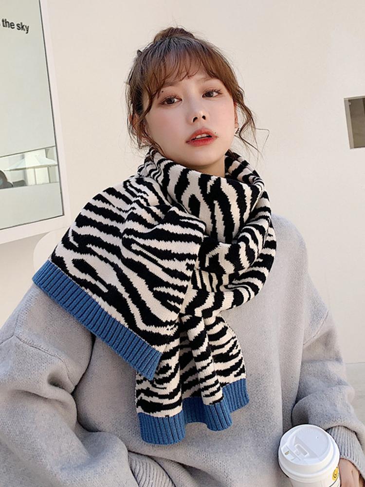 Imitation Cashmere Women Scarf Autumn Winter Stripe Scarve Pashmina Mujer Femme Foulard Bufanda Wrap Shawls Echarpe Hiver Pareo