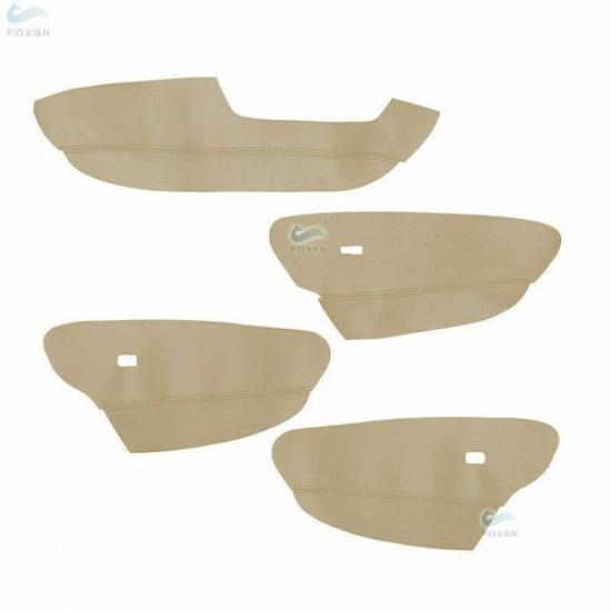 4pcs Interior Door Armrest Panel Leather Cover Trim For BMW X5 E70 2007-2013