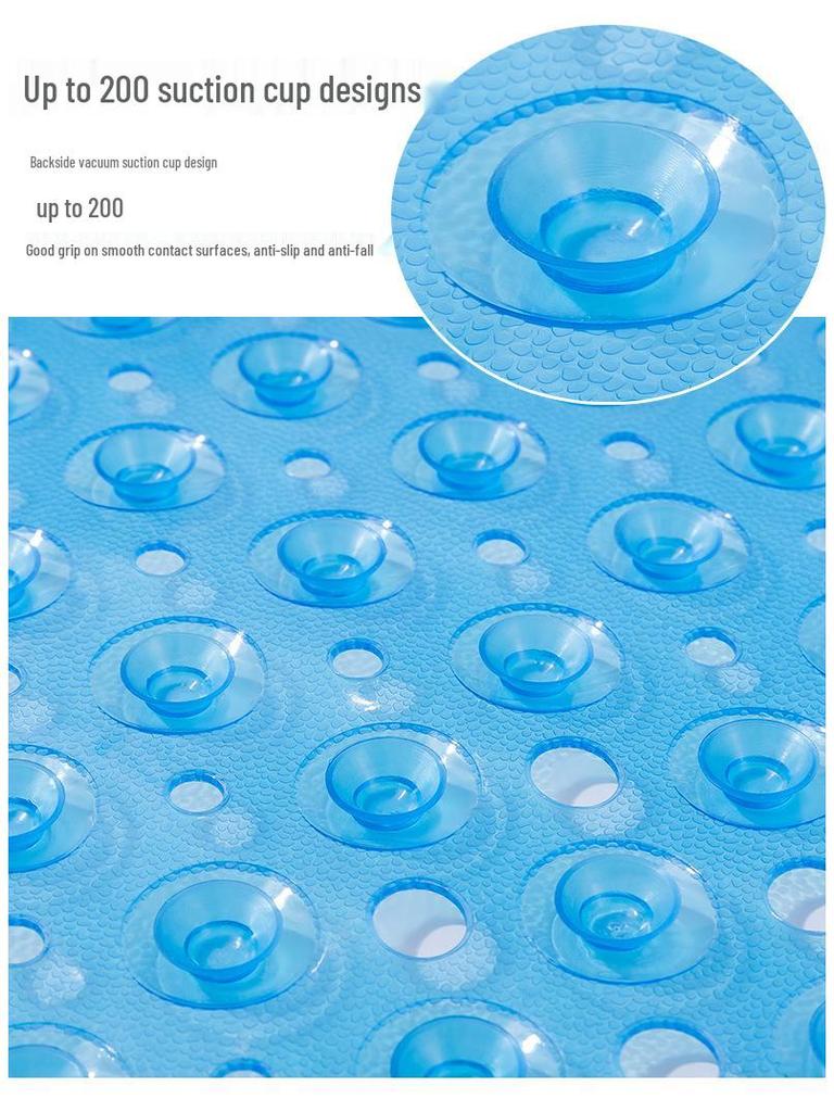 40x100cm Rutschfeste Badematte: Massage-Fußpad für Dusche und Badewanne