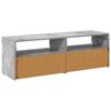 Fernsehschrank Mit LED-Licht 2 Stück, Klappaufbewahrung Fernsehschrank, Aufbewahrungssideboard, 60x35x40 Cm