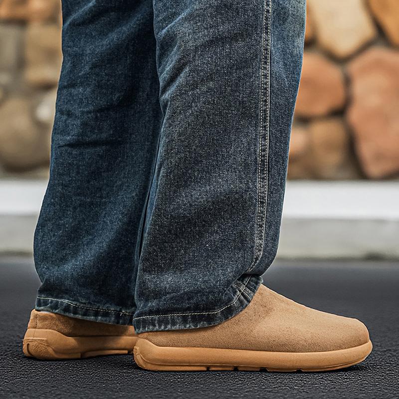 Men’s Summer Sandals Slipper Clogs Backless Mules Khaki Casual Shoes for Students Over Sized