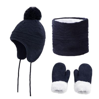 LONTG and Snood Set for Fall and Winter Includes a Cute Earmuff Hat with a Solid Knit and a Neck Perfect for Boys and Girls Ages Perfect for Outdoor