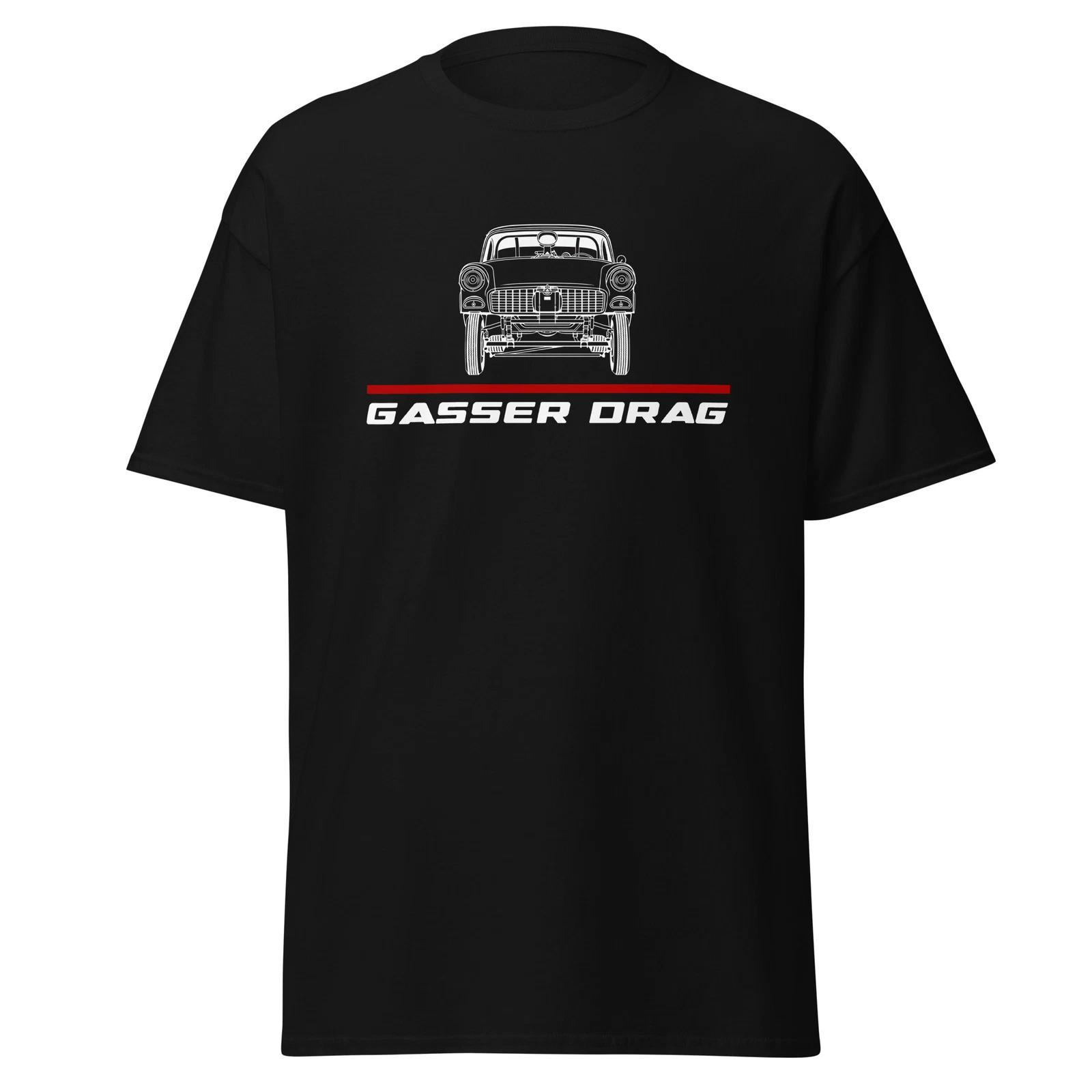 T-Shirt Chevrolet 1955 Gasser Drag Classic Car Fans Birthday Gift XS
