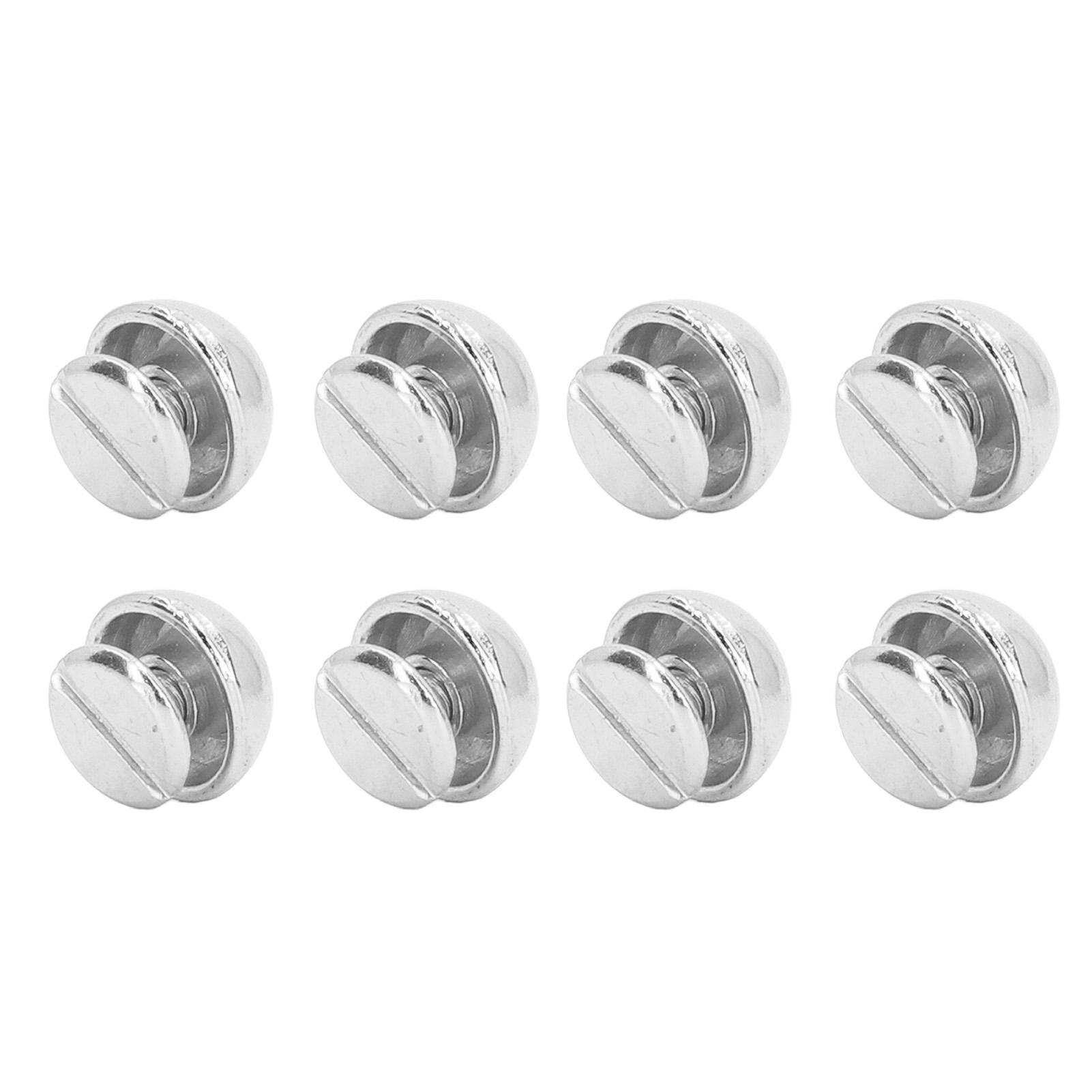 

10mm 100 Sets Mushroom Rivets Round Head Semicircle Electroplating Process Alloy Mushroom Rivets for Bags Shoes