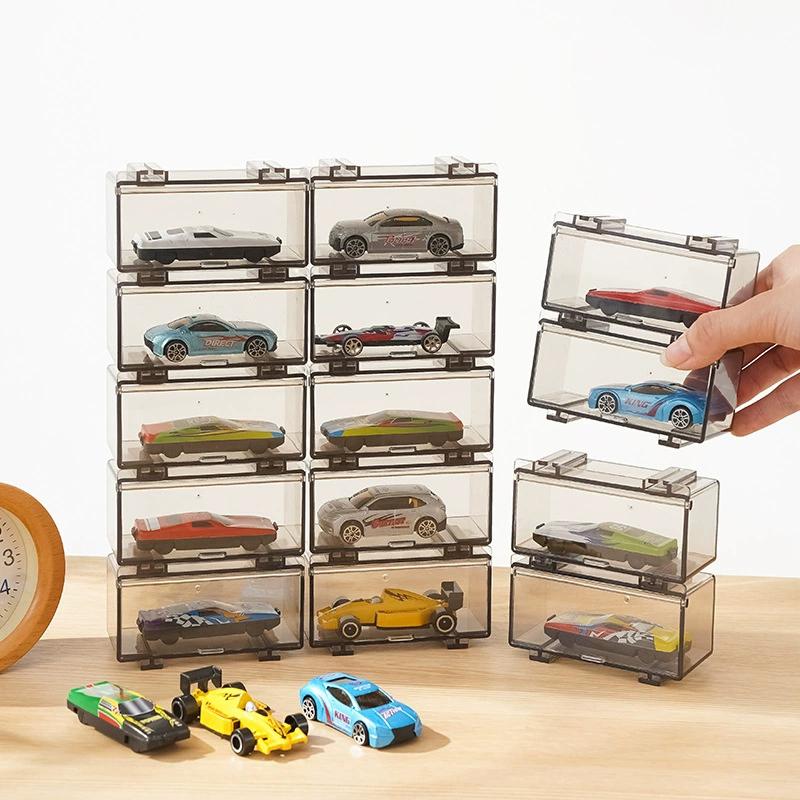 1/2/4Pcs Plastic Model Car Box Transparent 1:64 Diecast Car Toys Case Waterproof Dustproof Car Display Box For Wheels Minigt