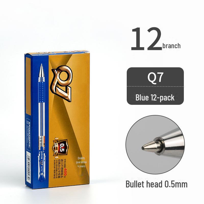 

Набор ручек для офиса Q7 Neutral: Черные, красные и синие шариковые ручки 0.5 mm синий