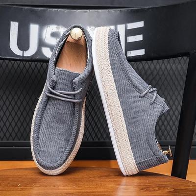 Herrenschuhe Sommer Atmungsaktive Lazy Casual Schuhe Vielseitige Boardschuhe Herren Stoffschuhe Segelschuhe Herren Schweißabsorbierend
